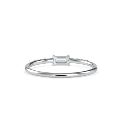 Josefina Diamond Stone Delicate Ring Platinum