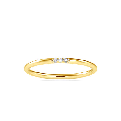 Alina Delicate Diamond Ring Yellow Gold