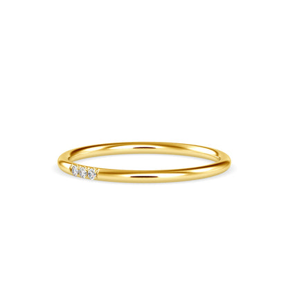 Alina Delicate Diamond Ring Yellow Gold