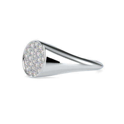 Intrigate Round Diamond Ring Platinum