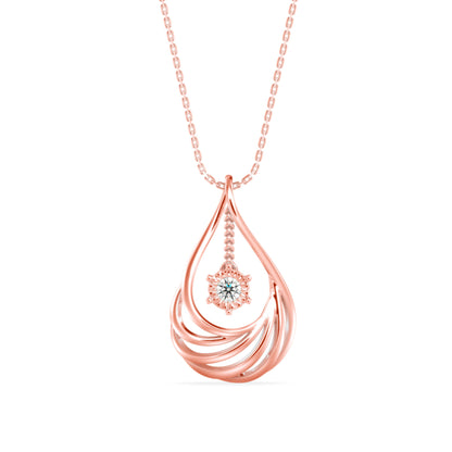 Clethra Diamond Pendant Rose Gold