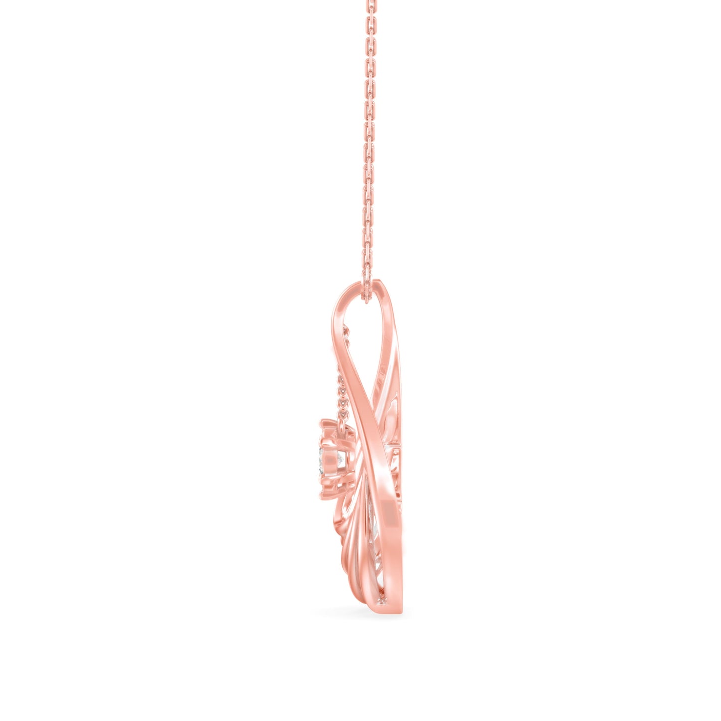 Clethra Diamond Pendant Rose Gold