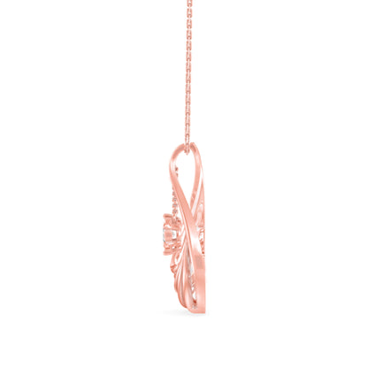 Clethra Diamond Pendant Rose Gold