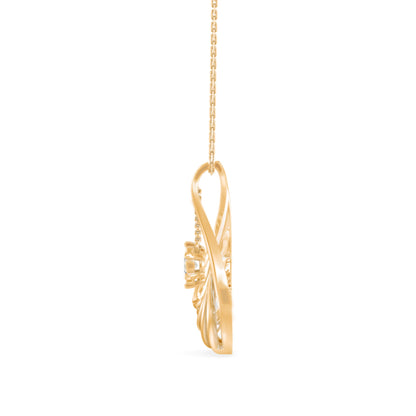 Clethra Diamond Pendant Yellow Gold