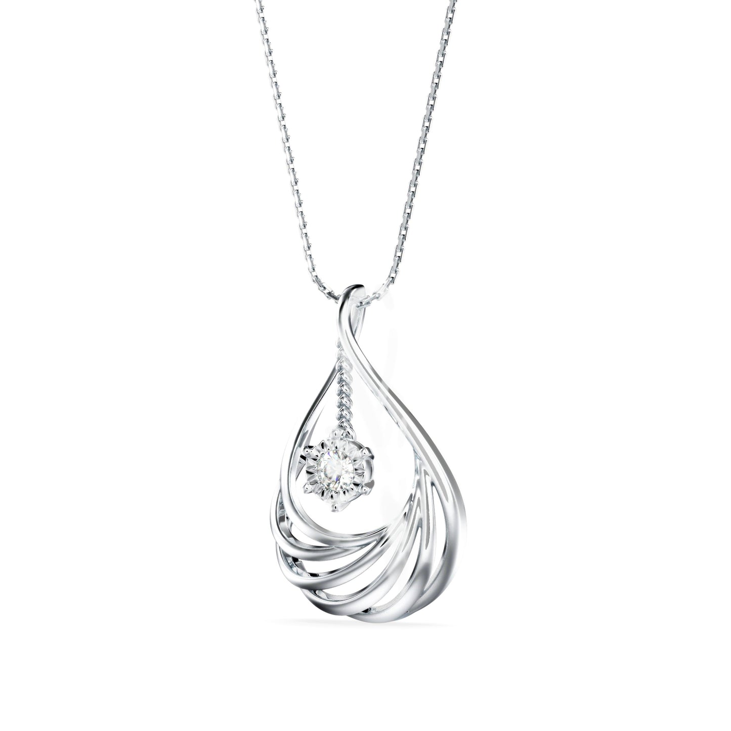 Clethra Diamond Pendant Platinum