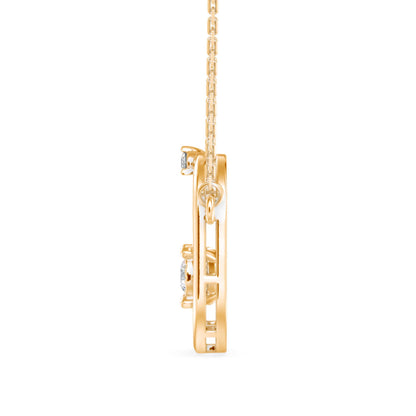 Heavenly Luminary Pendant Yellow Gold