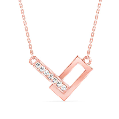 Glamourous Gleam Pendant Rose Gold