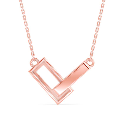 Glamourous Gleam Pendant Rose Gold