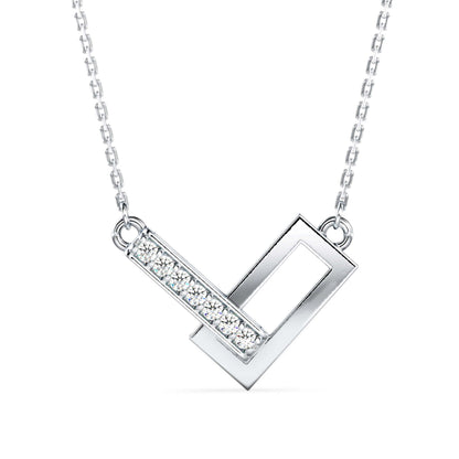 Glamourous Gleam Pendant White Gold