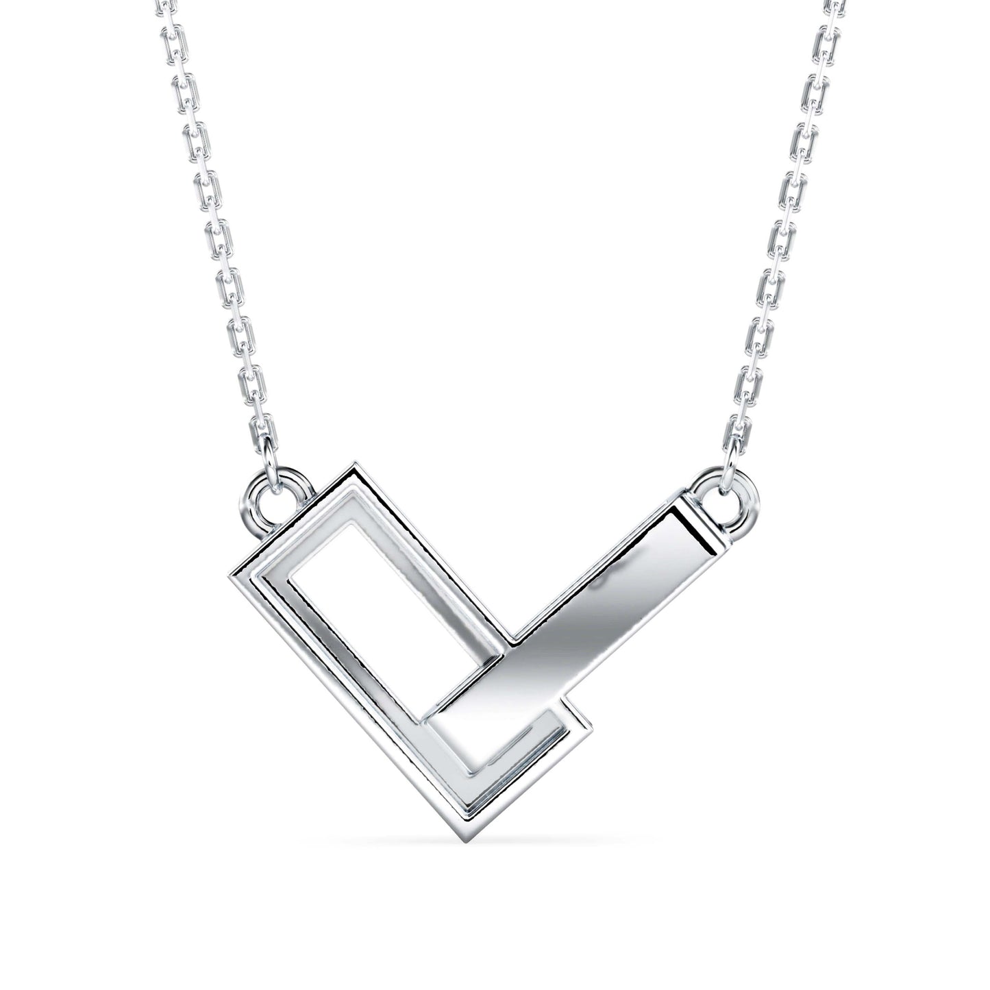 Glamourous Gleam Pendant White Gold