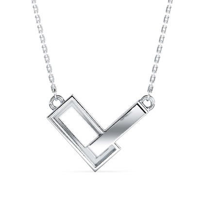 Glamourous Gleam Pendant White Gold