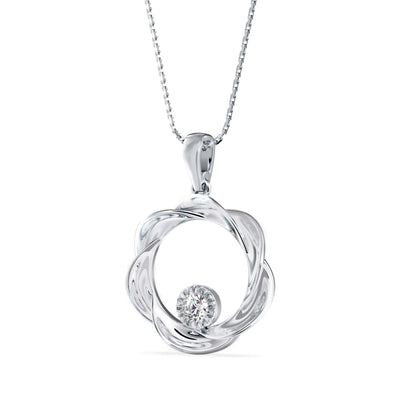 Viola Charm Diamond pendant White Gold