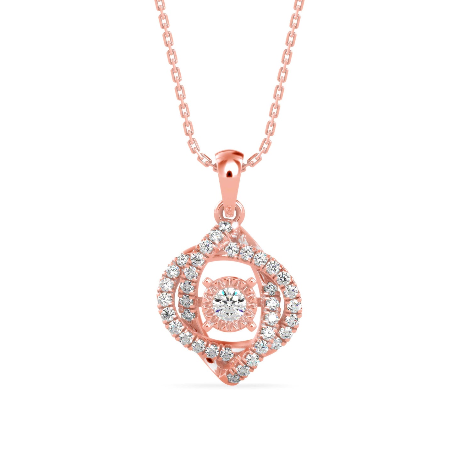 Juliet Diamond Pendant Rose Gold