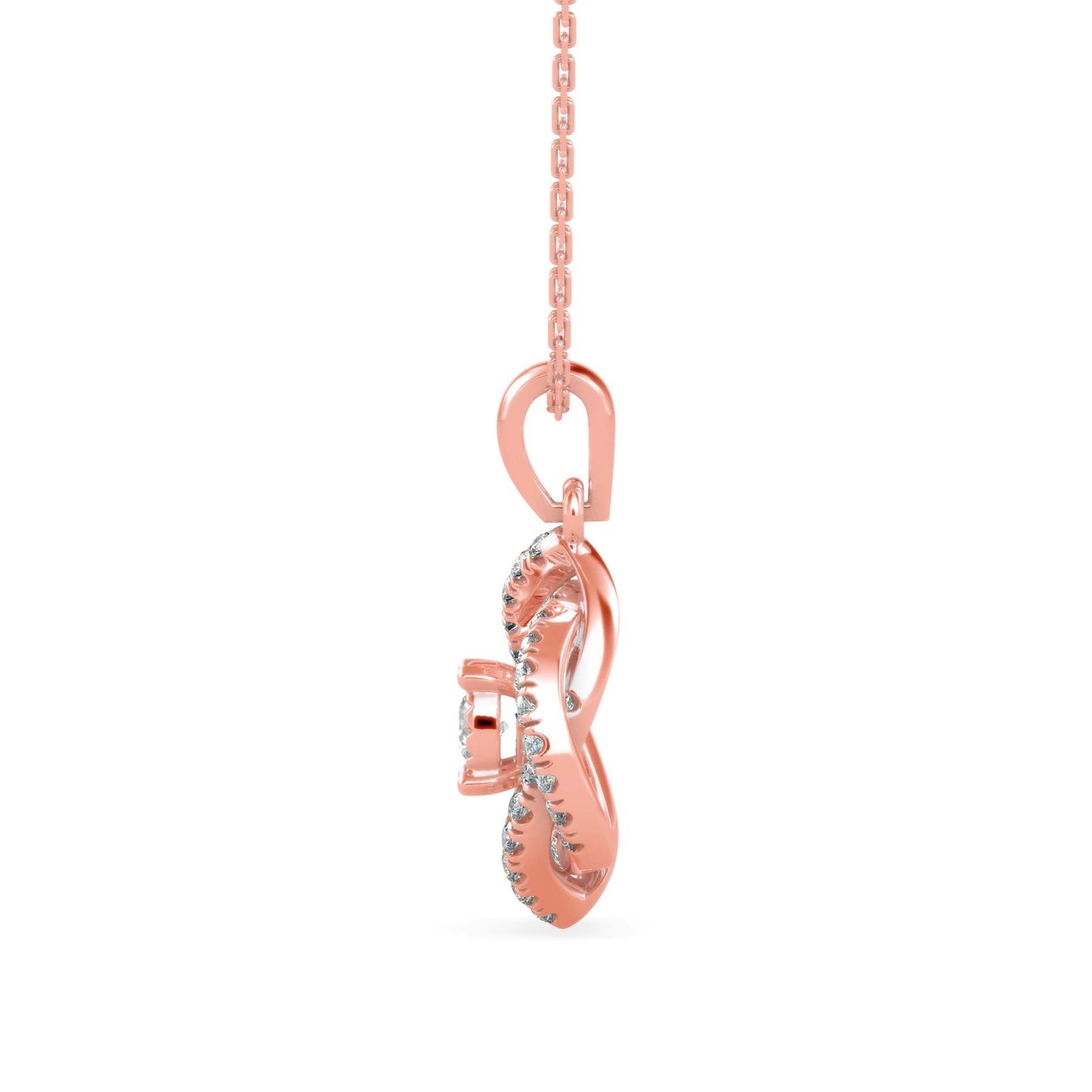 Juliet Diamond Pendant Rose Gold