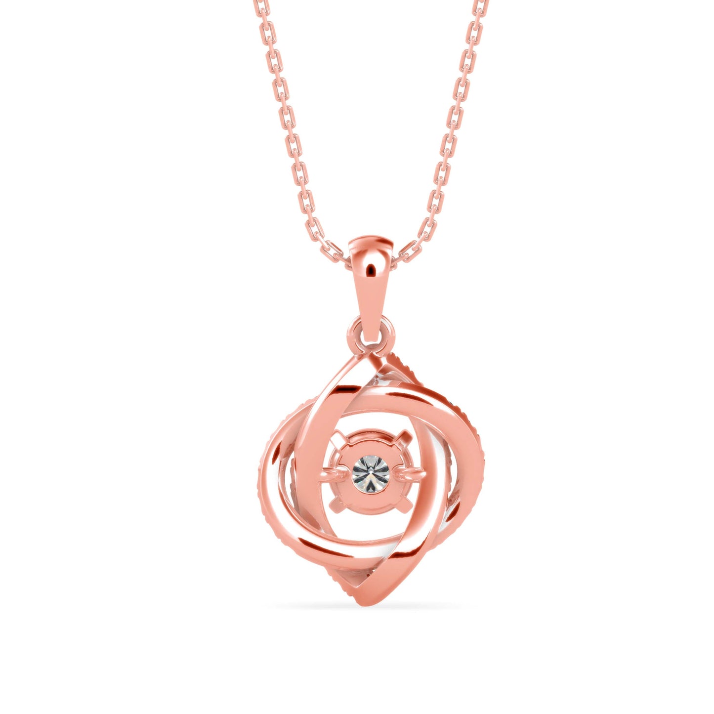 Juliet Diamond Pendant Rose Gold