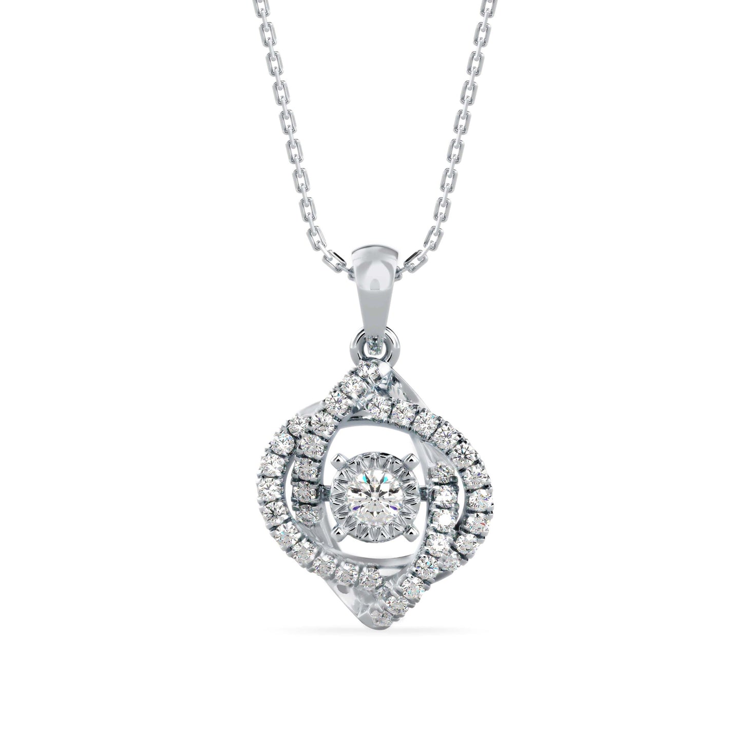 Juliet Diamond Pendant Platinum