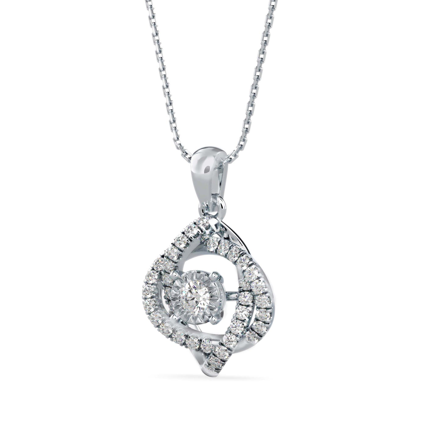 Juliet Diamond Pendant Platinum