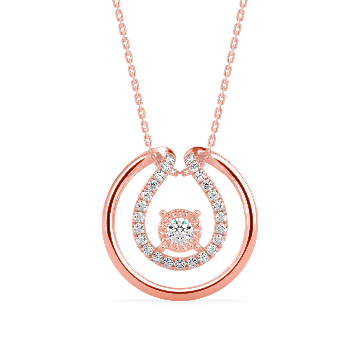 Starry Embrace Pendants Rose Gold