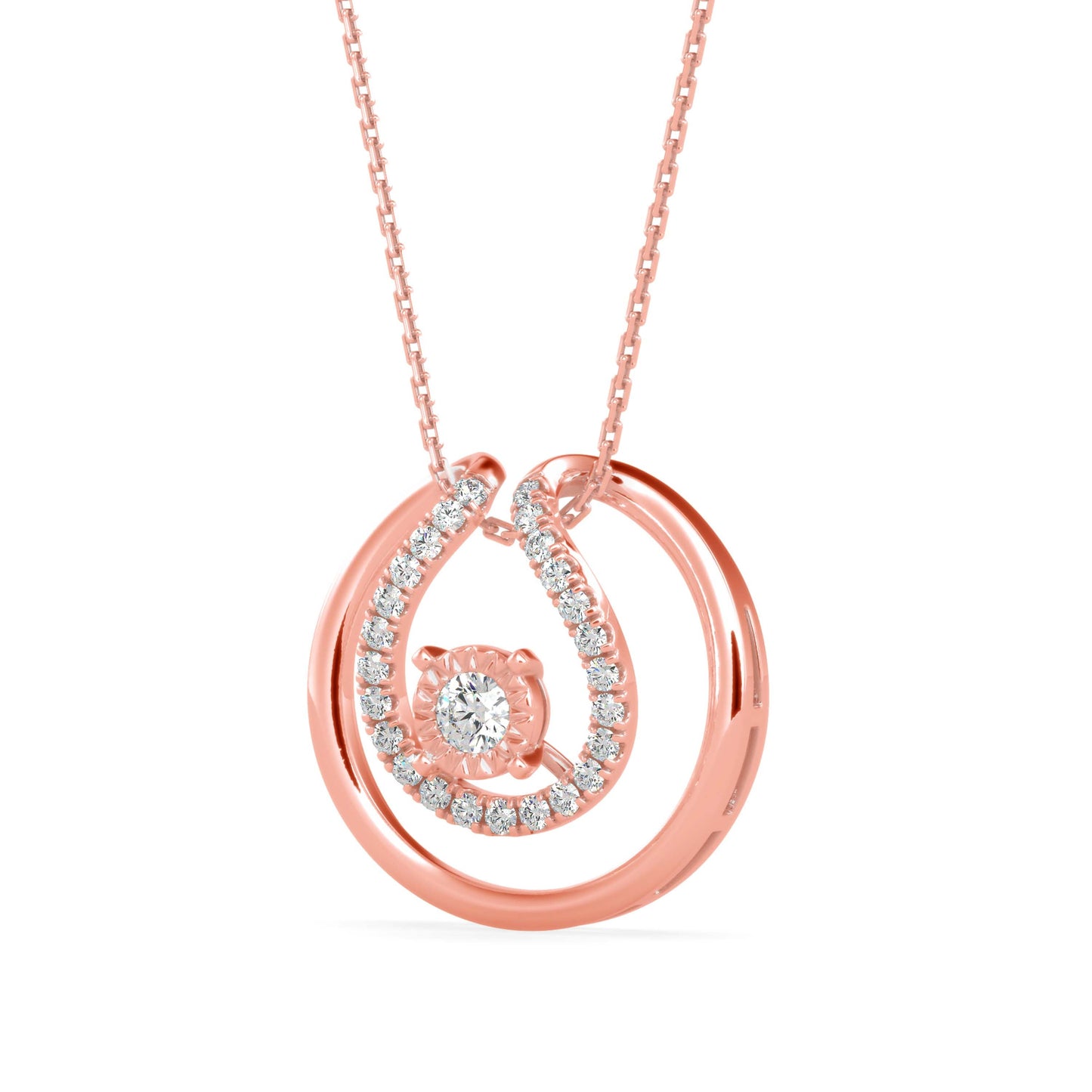 Starry Embrace Pendants Rose Gold