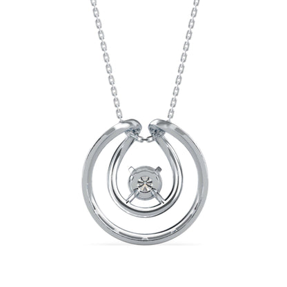 Starry Embrace Pendants White Gold