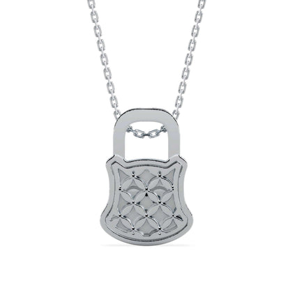 Yoke Heart Diamond Pendant Platinum