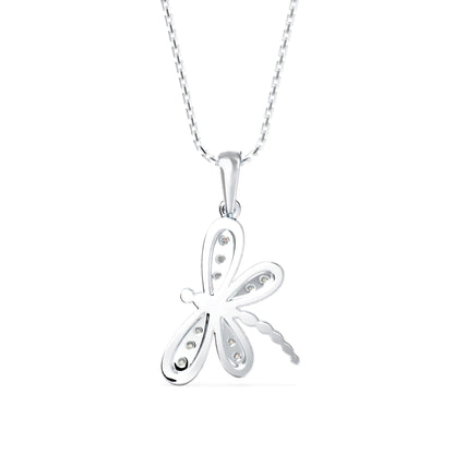 Zoea Charm Diamond Pendant Platinum