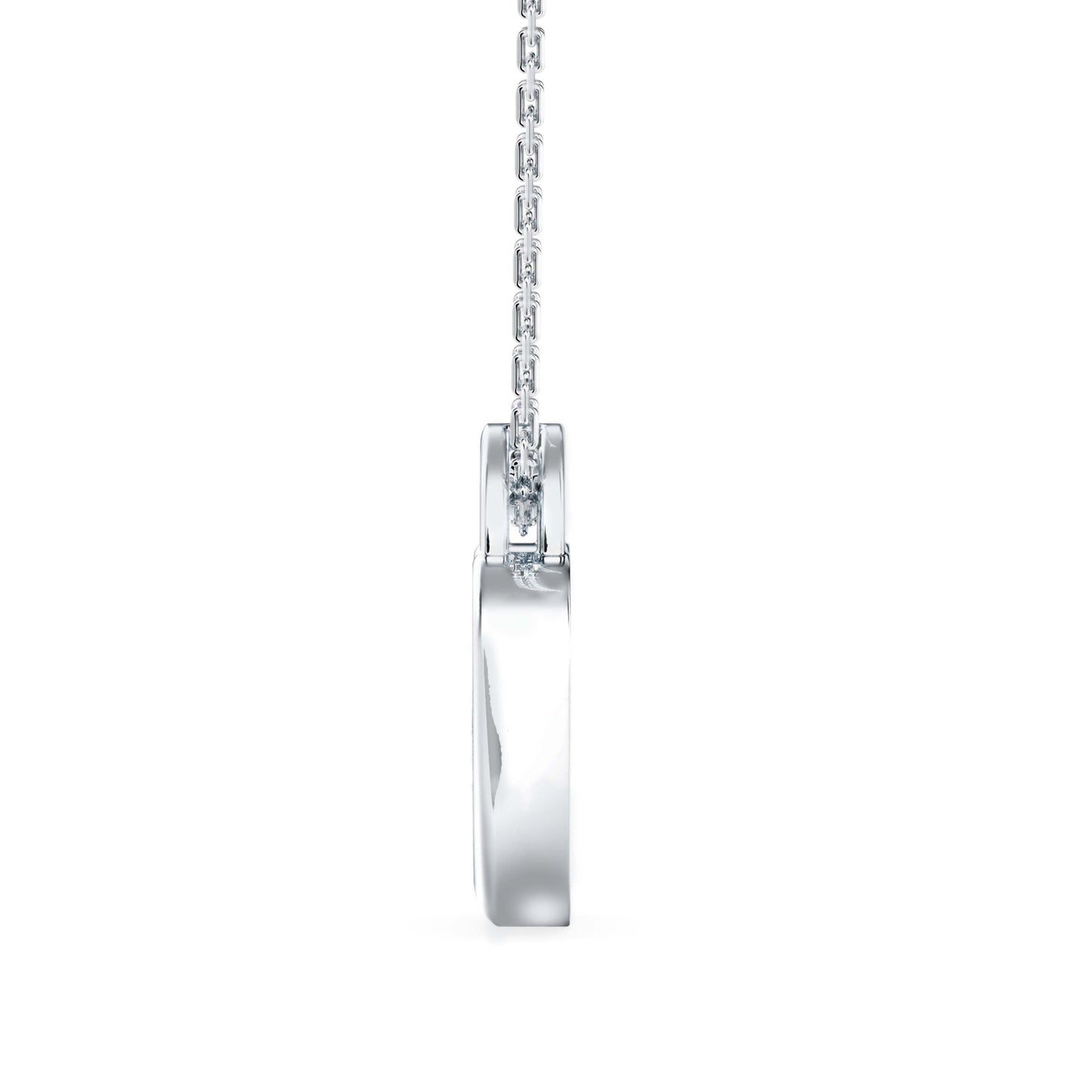 Exalt Heart Diamond Pendant White Gold