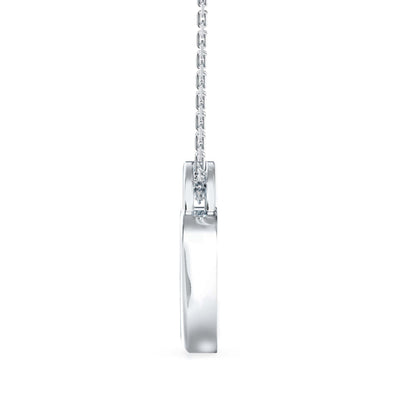 Exalt Heart Diamond Pendant Platinum