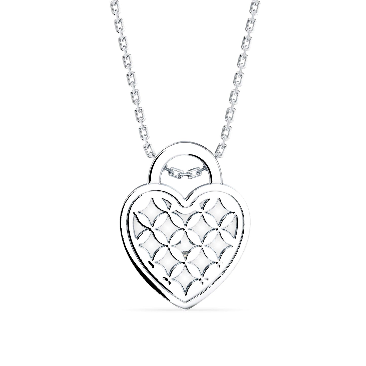 Exalt Heart Diamond Pendant White Gold