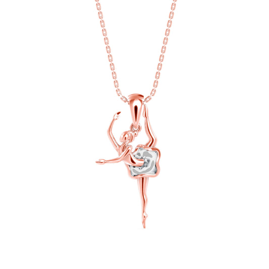 Hoofer Light Diamond Pendant Rose Gold