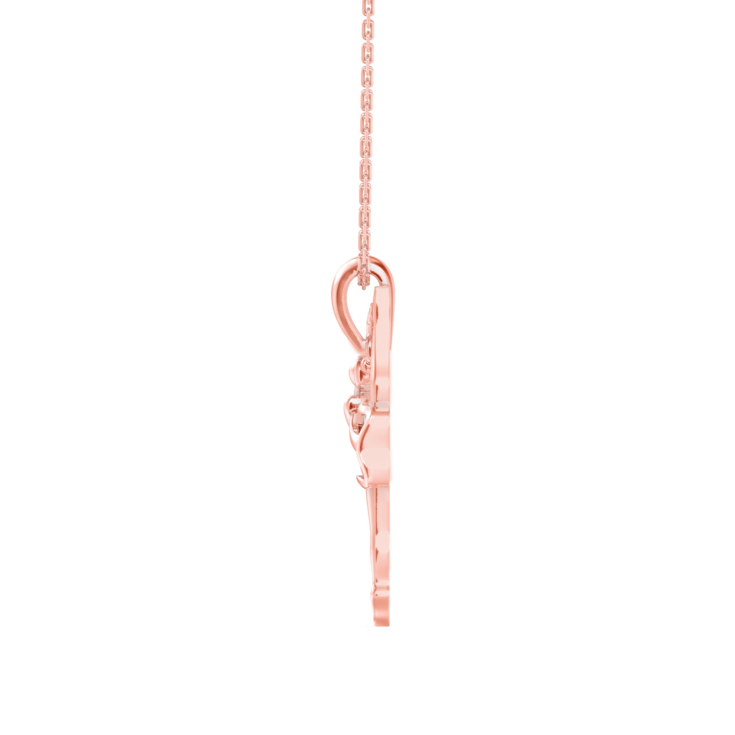 Hoofer Light Diamond Pendant Rose Gold