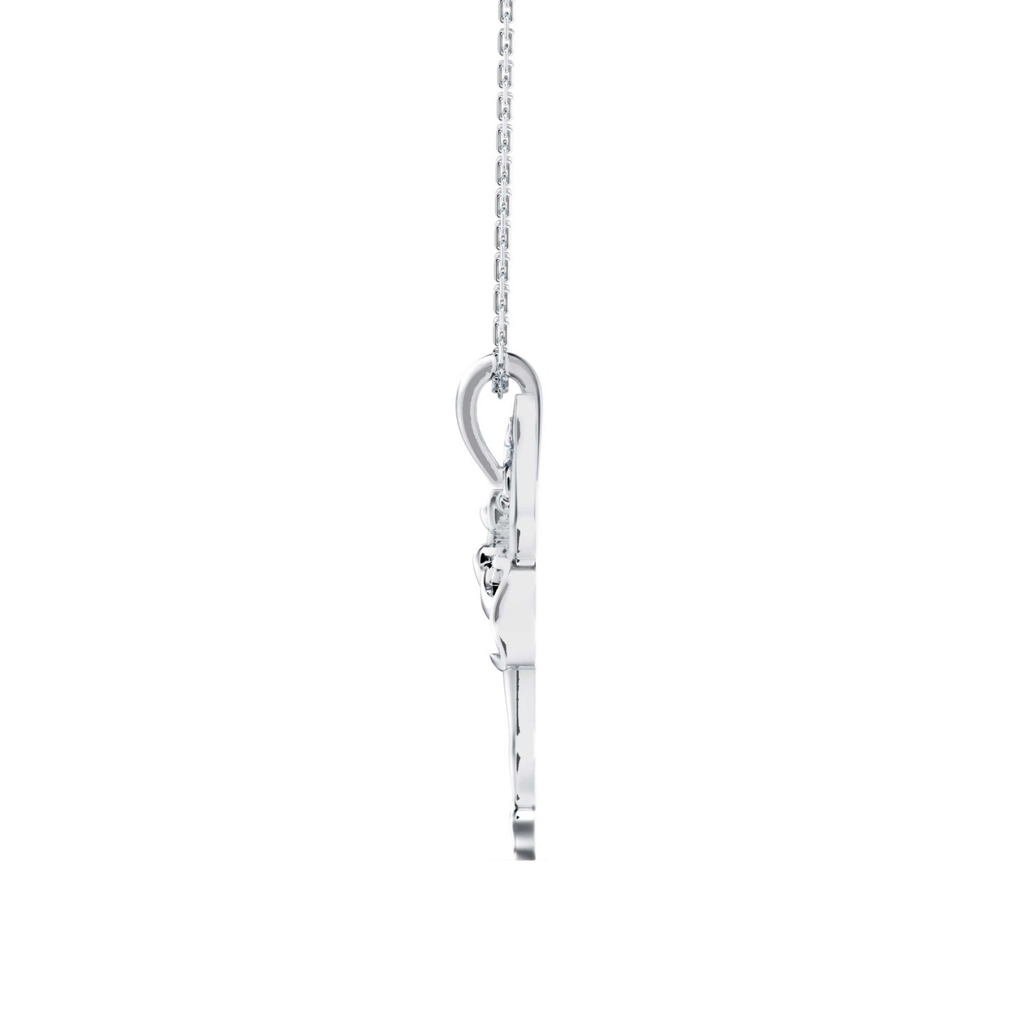 Hoofer Light Diamond Pendant Platinum