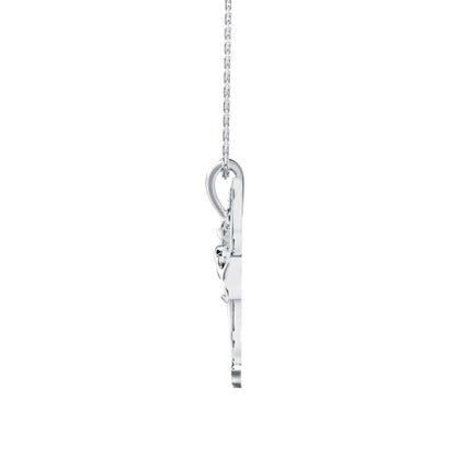 Hoofer Light Diamond Pendant White Gold