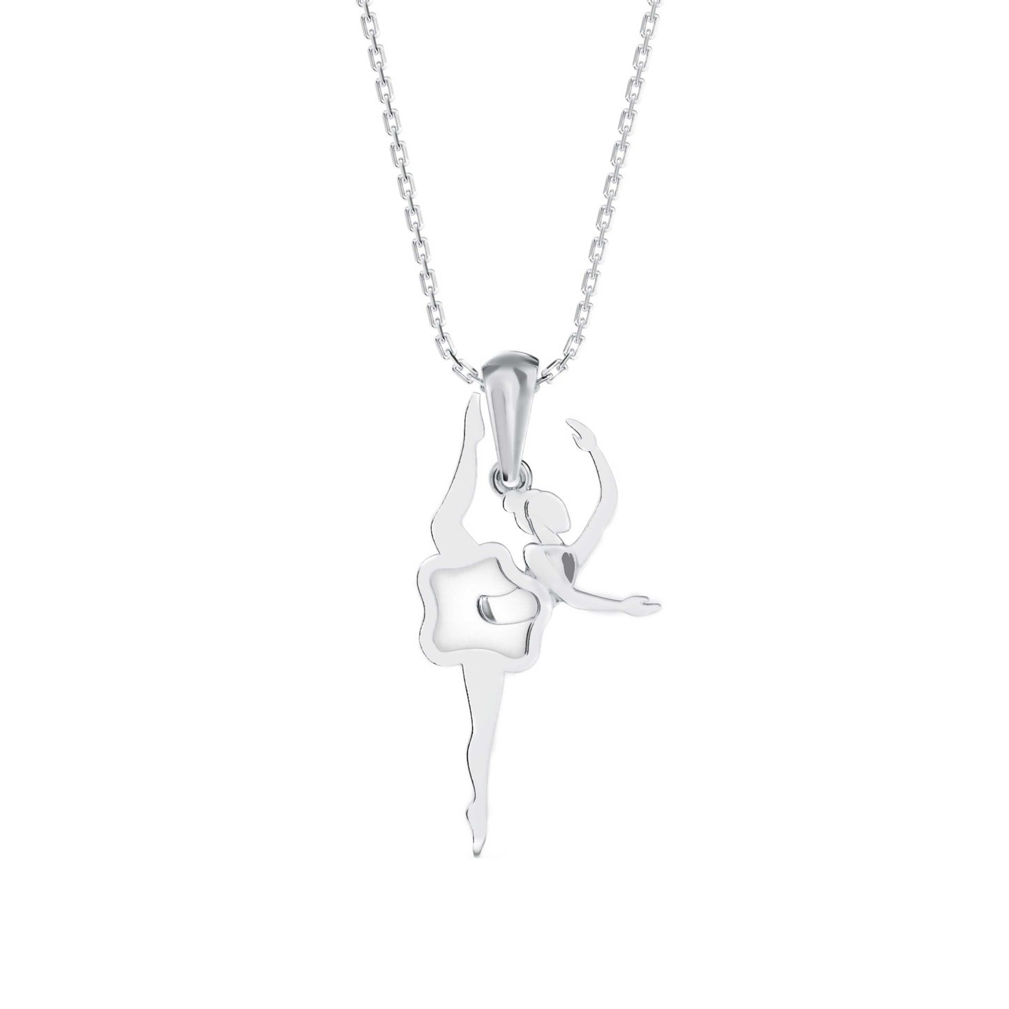 Hoofer Light Diamond Pendant White Gold