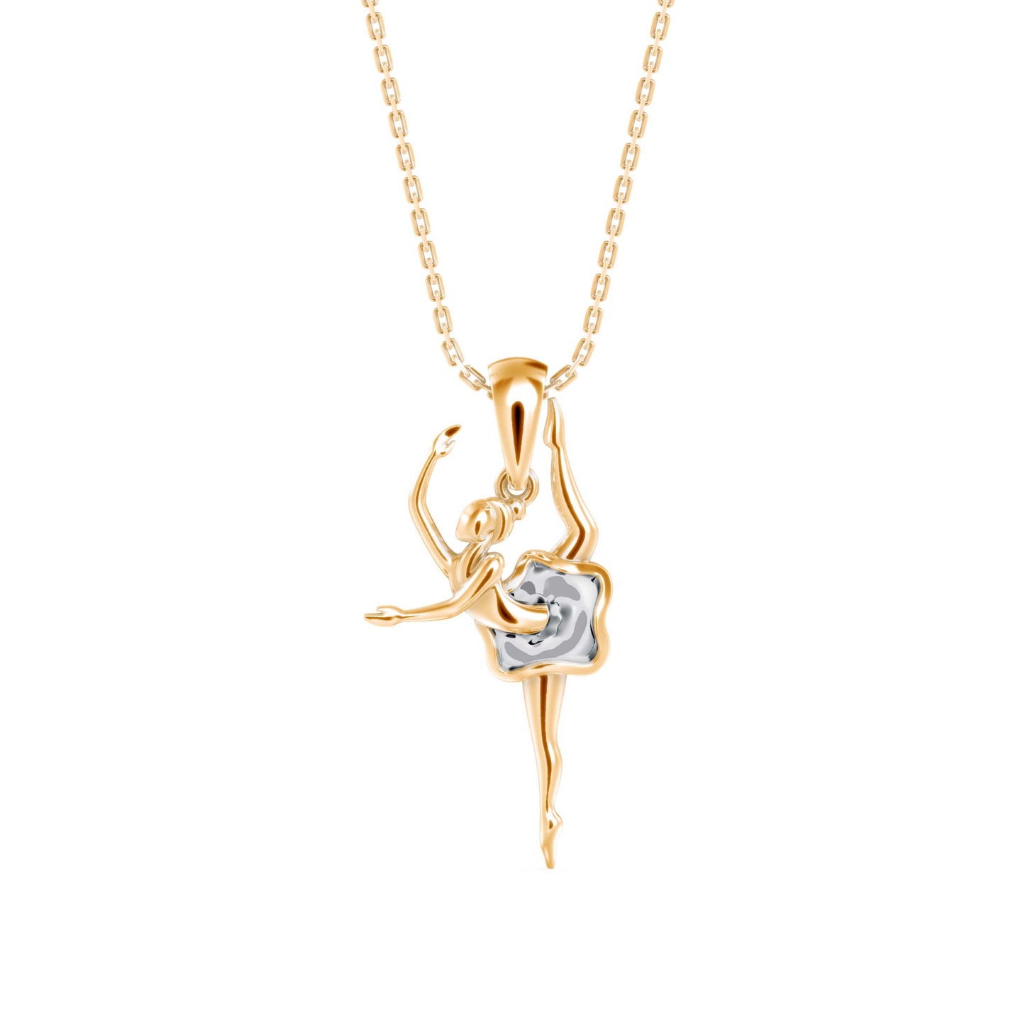 Hoofer Light Diamond Pendant Yellow Gold