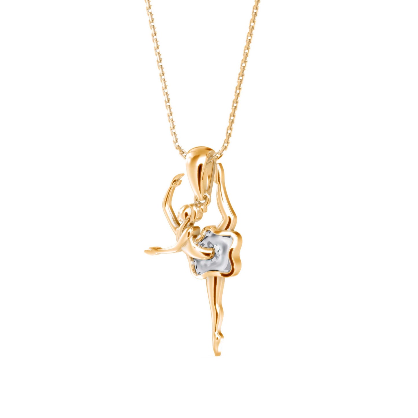 Hoofer Light Diamond Pendant Yellow Gold