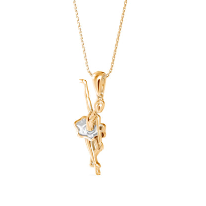 Coryphee Charm Diamond Pendant Yellow Gold