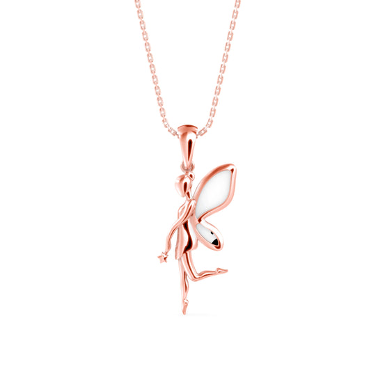 Little Angle Diamond Pendant Rose Gold