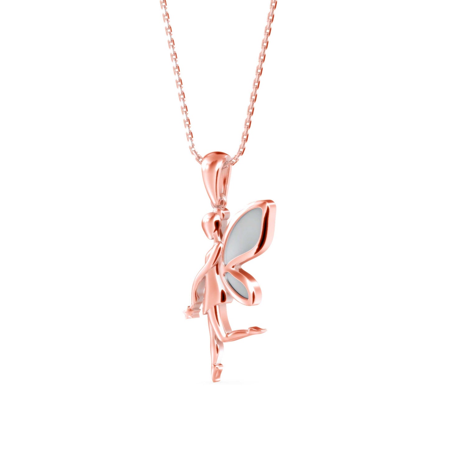 Little Angle Diamond Pendant Rose Gold