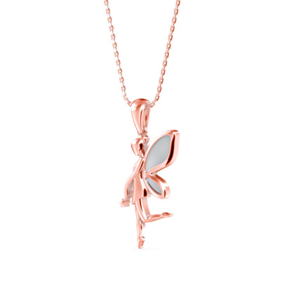 Little Angle Diamond Pendant Rose Gold