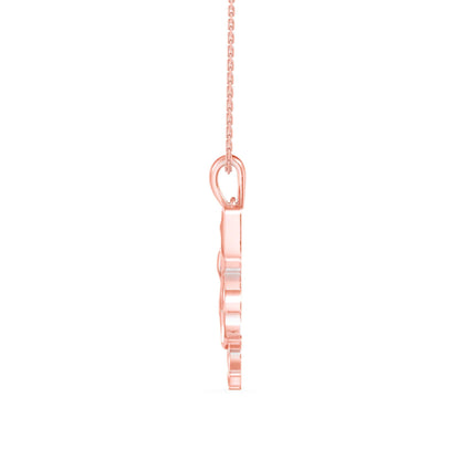 Little Angle Diamond Pendant Rose Gold