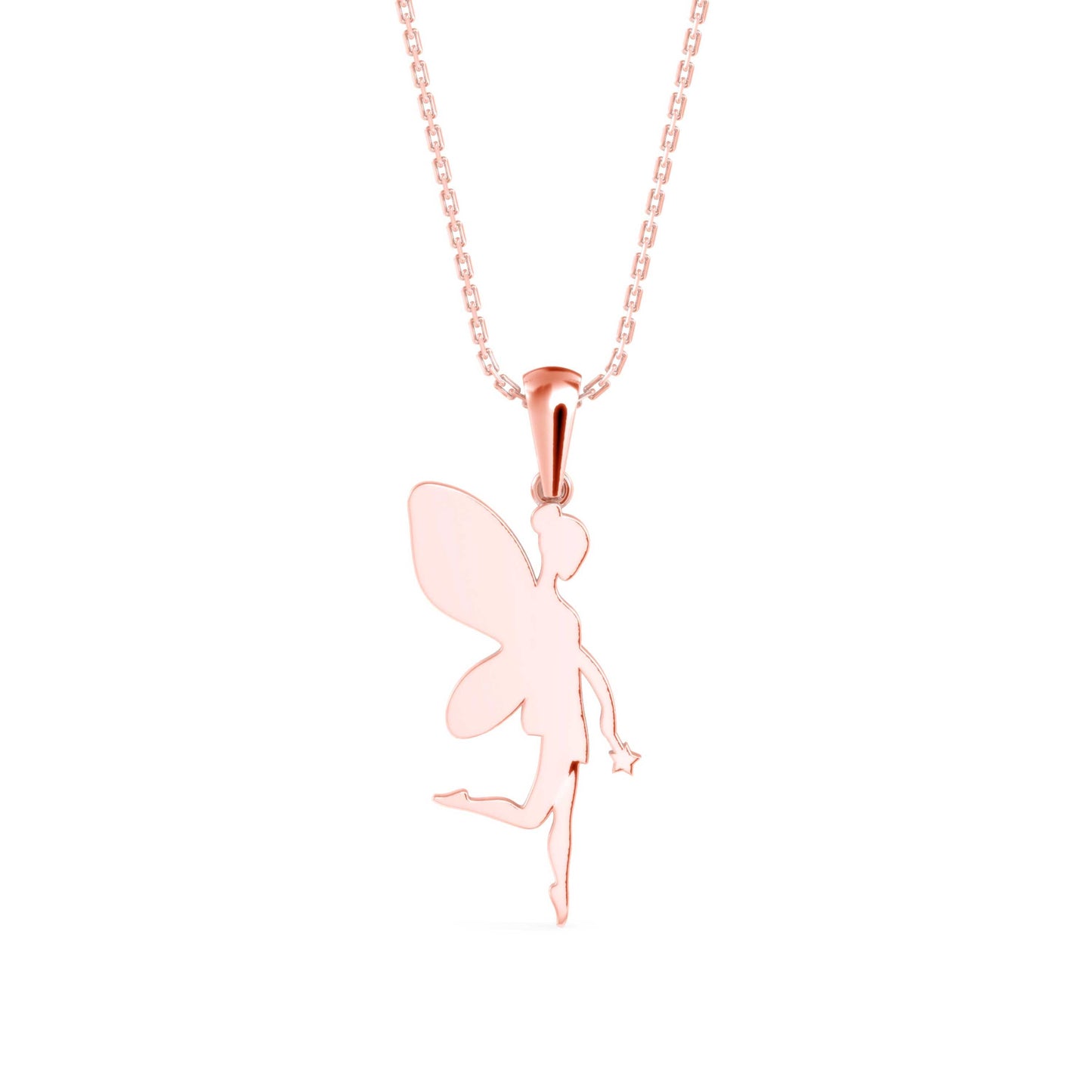 Little Angle Diamond Pendant Rose Gold