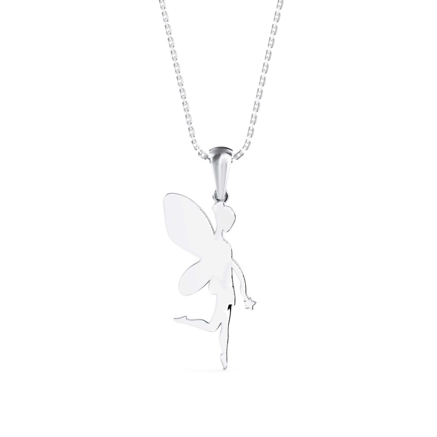 Little Angle Diamond Pendant Platinum