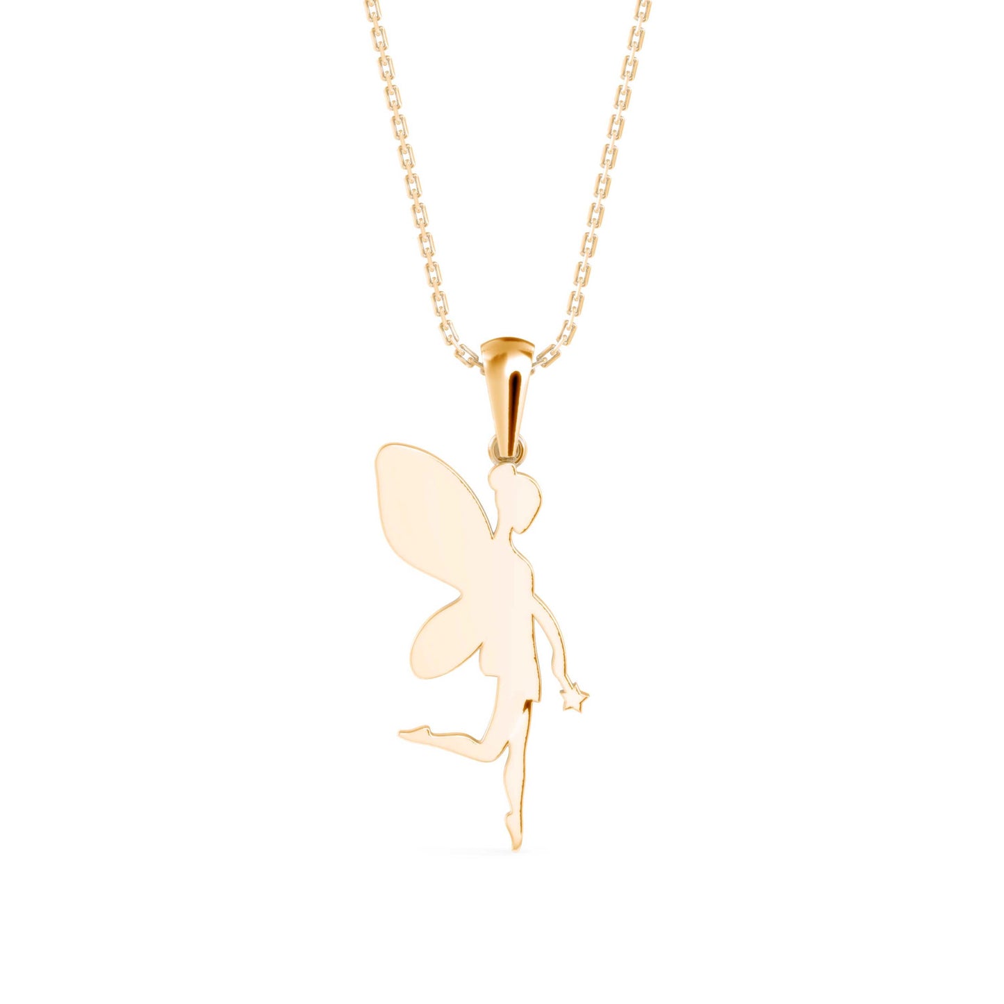 Little Angle Diamond Pendant Yellow Gold