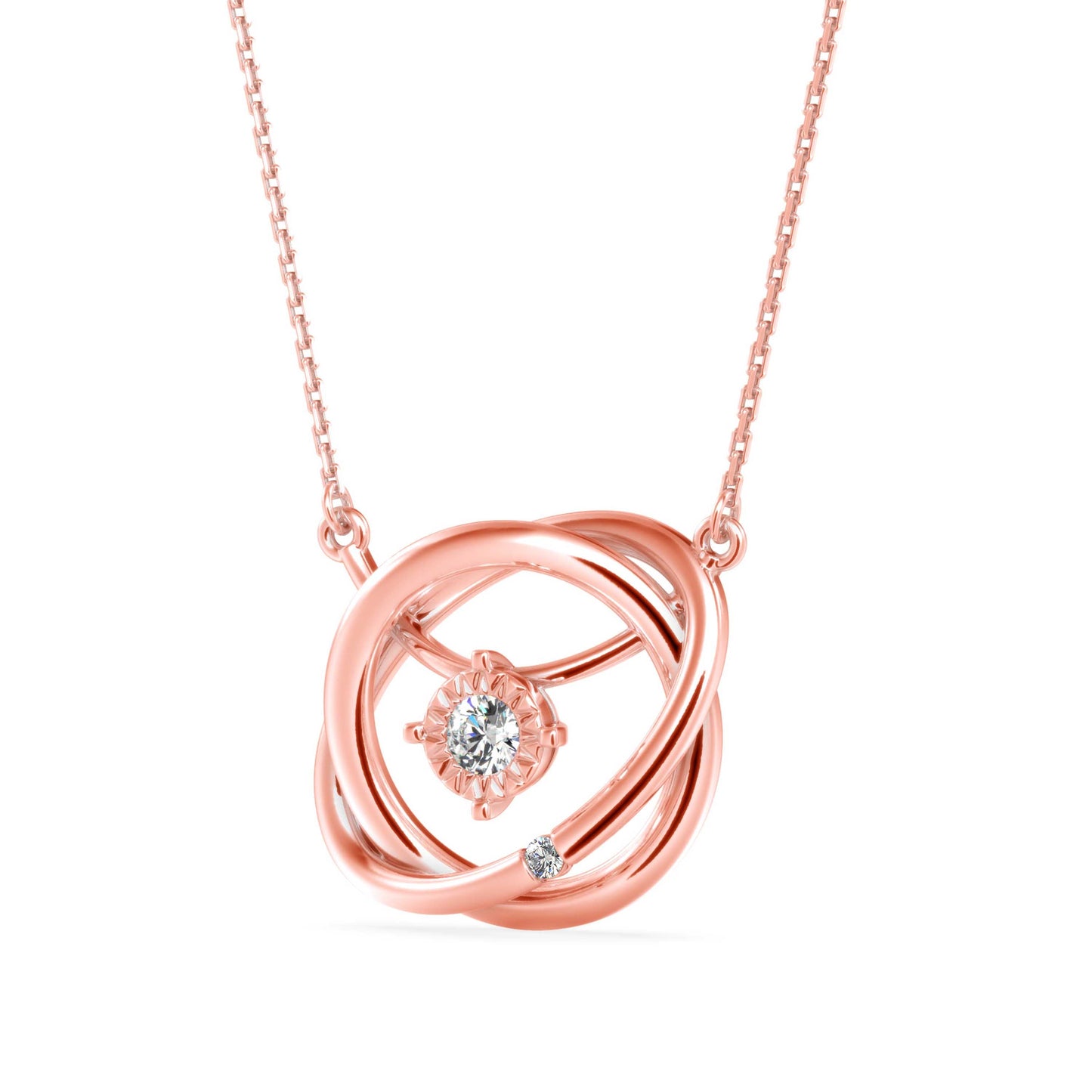 Diamond Enchantment Pendant Rose Gold