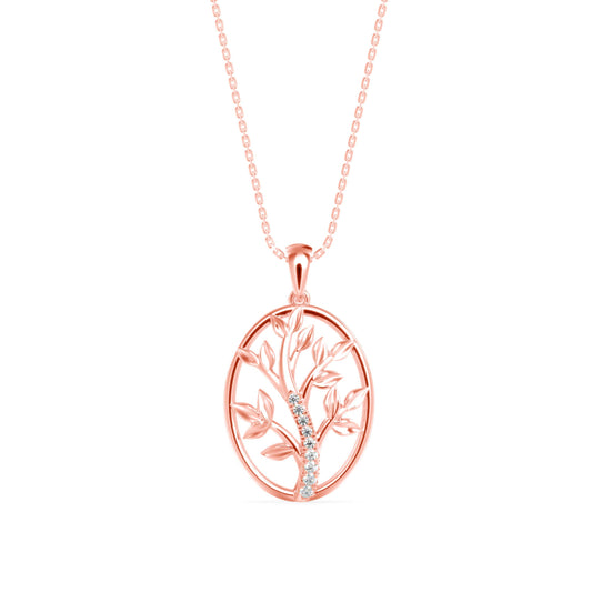 Plonk Diamond Pendant Rose Gold