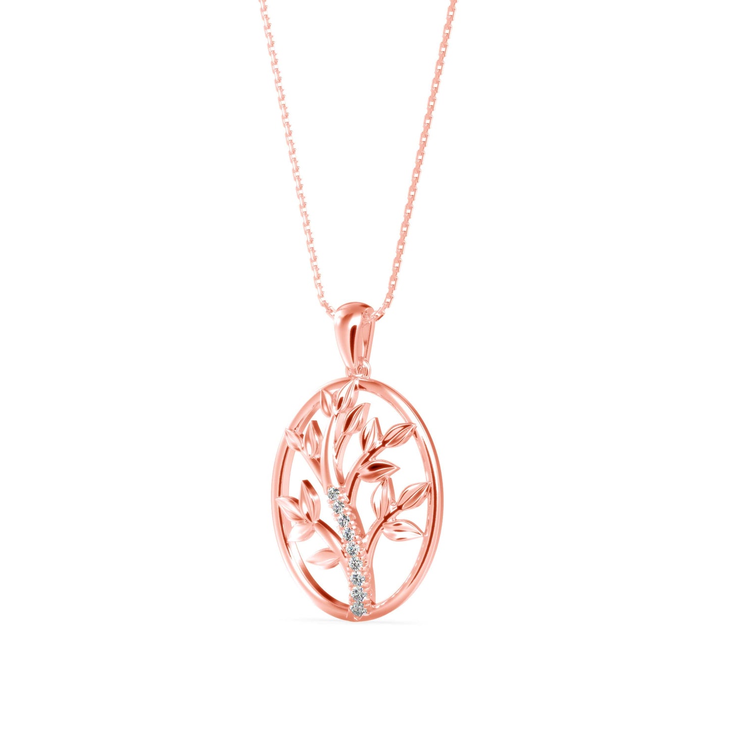 Plonk Diamond Pendant Rose Gold