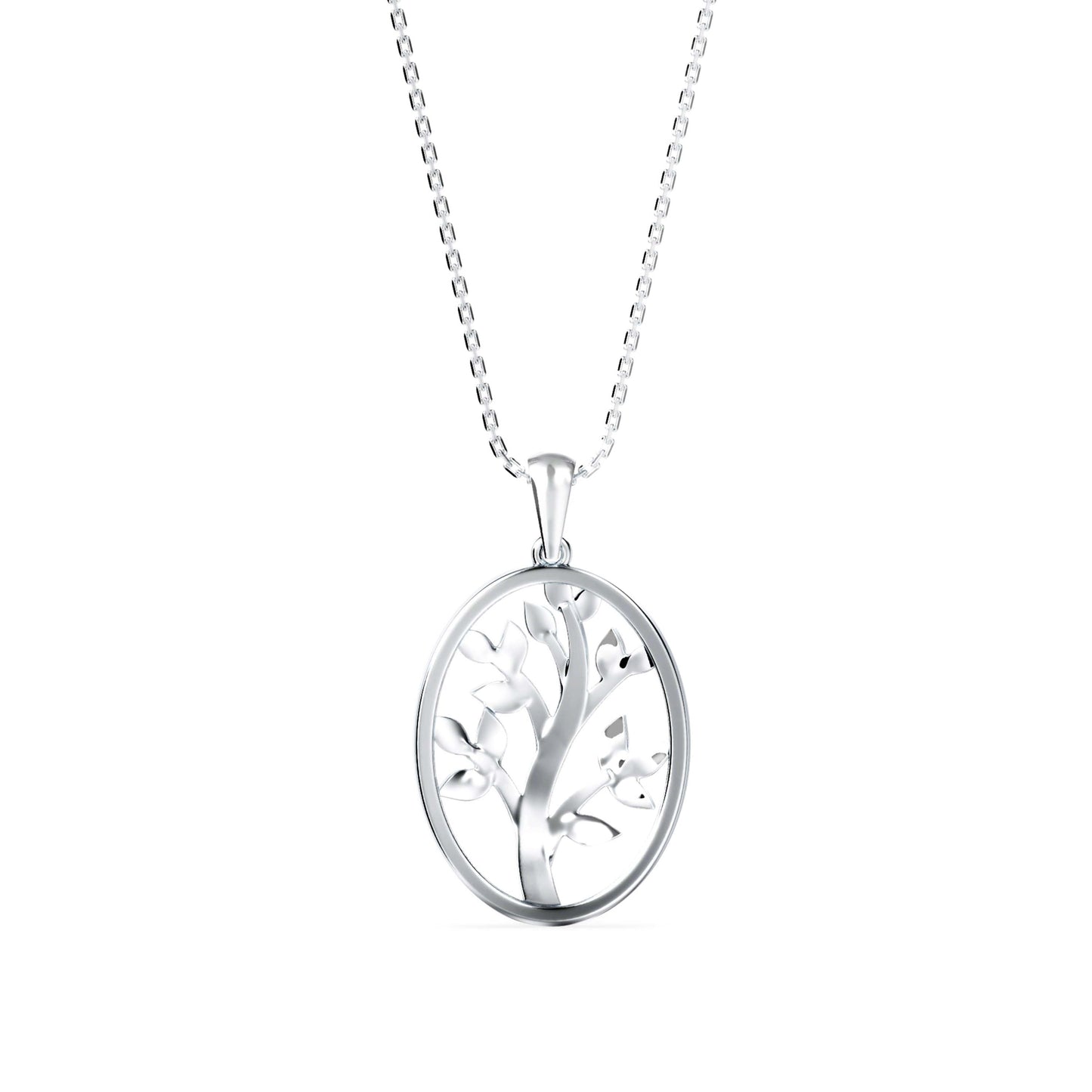 Plonk Diamond Pendant White Gold