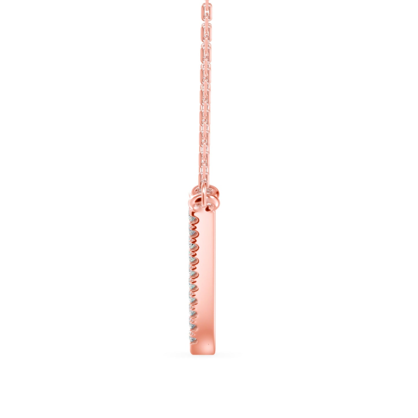 Sparkling Cascade Pendant Rose Gold