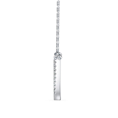 Sparkling Cascade Pendant White Gold